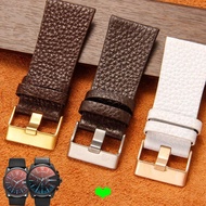 22mm-32mm Watch Strap Suitable for Dissay Universal Watch Bracelet Genuine Leather Litchi Pattern