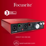 FOCUSRITE SCARLETT 6I6 (2ND GEN) 6IN/6OUT USB AUDIO INTERFACE (INSTRUMENT & STUDIO RECORDING/ 6i6 US