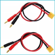 UTAKEE 2Pcs  Current XT60 to 4 0mm 4mm Banana Plugs Adapter Cord 30cm Silicone Wire