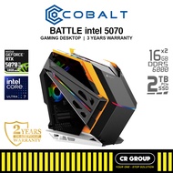 COBALT BATTLE INTEL 5070 - Intel Core Ultra 7-265F - GeForce RTX5070Ti 16GB -  32GB RAM - 2TB SSD (3