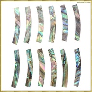 [H E M D] 12Pcs Guitar Soundhole Rosette  Abalone Shell Inlay Curved Strips Guitar Sound Hole Inlay 