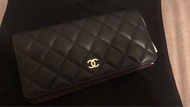 Chanel classic flap Long Wallet 小羊皮銀包