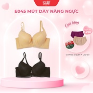 Thick foam bra, lace, breast lift, flexible frame, 3 hooks code E045 | 12 H AN PHAT COMPANY