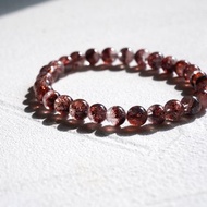 通透 多礦物 紅超七 金草莓 水晶 手鏈