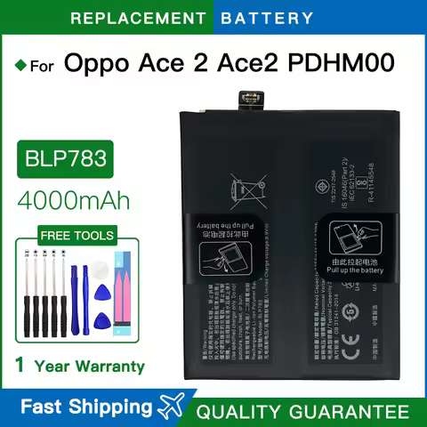 Brand new BLP783 Battery For OPPO Reno Ace2 4000mAh High quality Replacement Batterie blp783 with to