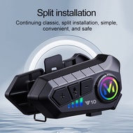 Y10 2X Motorcycle Helmet Headset Intercom 2 Rider Talk At The Same Time Waterproof Interphone Full D