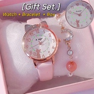 Jam Tangan Wanita Dan Gelang Tangan Jam Budak Perempuan Original Jam Tangan Murah Cat Butterfly Patt