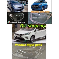 PERODUA MYVI 2011-2021 HEADLAMP COVER / HEADLIGHT LENS / HEADLIGHT COVER / HEADLAMP LENS DEPAN LAMPU