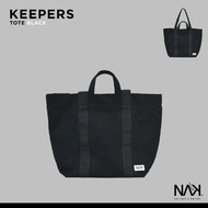 NAK Keepers Tote (กระเป๋าผ้าใบใหญ่) สีดำ