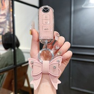 Car Remote Key Case Accessories for Mazda 2 3 6 CX-3 CX-5 CX-7 CX9 CX3 Car Decoration Keychain