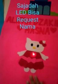 Sajadah Anak Lampu LED Gratis Nama bisa Request Karakter unik bagus