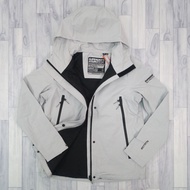 Superdry Waterproof Coefficient Texture Gray Functional Clothing Coat Diamond Pattern Breathable Des