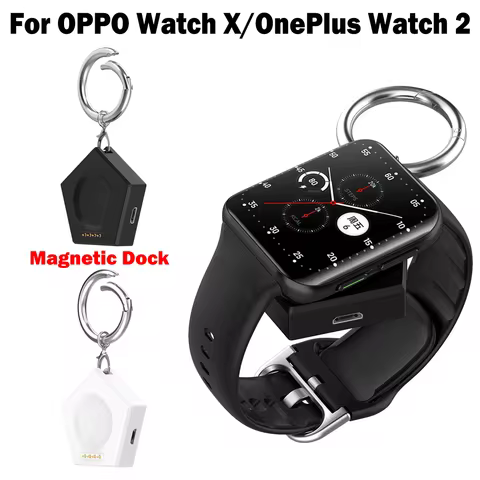 For Oneplus Watch 2 Magnetic USB Charger Dock Charging Base for OPPO Watch X 4 3 Pro SE adapter