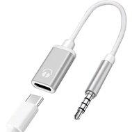 Kabel Penyesuai Audio 3.5mm Lelaki ke Perempuan Type-C, Kabel Analog Type-C ke 3.5mm untuk Fon Kepal