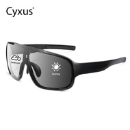 Cyxus Anti-Glare photochromic Glasses Day and Night Black Uv400 Sport Impact Glasses Women's/ Men's 