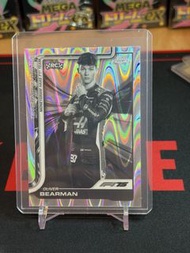 2025 Topps Chrome Formula 1 F1 #14 Oliver Bearman B&W Refractor