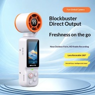 Cross-border fan gimbal camera, handheld gimbal pocket camera, outdoor cycling anti-shake gimbal fan