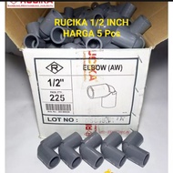 KNIE RUCIKA 1/2 5 Pcs / RUCIKA 1/2 INCH / KNIE 1/2 INCH