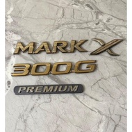 emblem rear trunk mark X 3000G premium gold