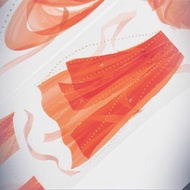 OKMT新七天貼紙PET手帳膠帶 紅紗-PET貝殼光-6cm*5m-100cm循環