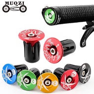 MUQZI 1 Pairs Bike Handlebar End Plugs MTB Road Bike Cycling Aluminum Handlebar Grips  Handle Bar Cap