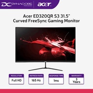 Acer ED320QR S3 31.5" FHD 165Hz Curved FreeSync Gaming Monitor ED320QRS3 / ED320QRS