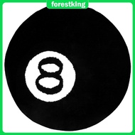 8 Ball Rug 39.37 Inch Round 8 Ball Carpet Non Slip 8 Billiards Rug Absorbent Billiard Carpet for Liv