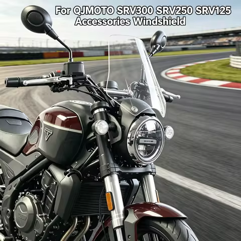 For QJMOTO SRV300 Fit QJMOTO SRV300 SRV125 SRV250 SRV125 / 250 /300 Accessories Windshield Sports Wi