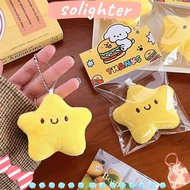 SOLIGHTER Star Playing Toys, Little Star Plush Plush Keyrings, Fashion yellow Key Chain bag