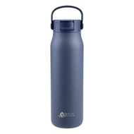 Australia Oasis Sorrento Ceramic Pop Lid Straw Thermos 900ml (Indigo Blue) Cup Water Bottle