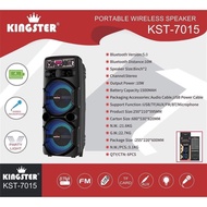 KINGSTER KST-7015 Portable Wireless Speaker 2x8" Bluetooth Speaker