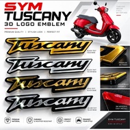EMBLEM SYM TUSCANY DOYBLE LAYER LOGO EMBLEM ACCESSORIES ACCESSORY MODIFIED MODIFY