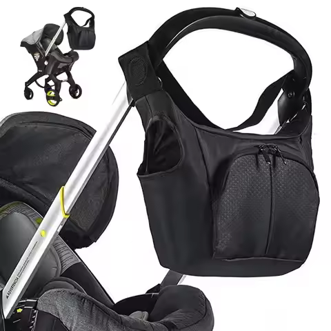mommy storage bag for doona Stroller accessories portable diaper bag compatible with stroller black 