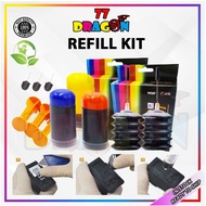 Neurox Ink Refill Kit Combo for HP 704 (2x Black + Color)