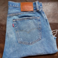 LEVIS🇺🇸 W34 501 93’s Big E Cut-Off Premium W34 Washed Denim Jeans 洗水 牛仔褲 Vintage 中古 古著