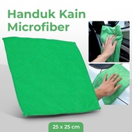 Warooni Multifunctional Microfiber Cloth Towel All Purpose Cloth 25x25cm - WR25 - Green