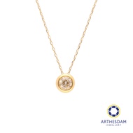Arthesdam Jewellery 18K Gold 0.3CT Bezel Diamond Necklace