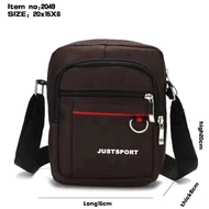 JL II  2049 Mens CrossBody Bag With Red Lining Sling Bag For Men
