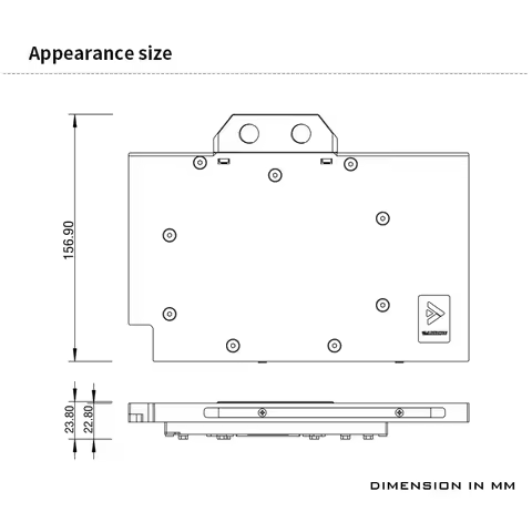 Barrow GPU Water Cooler For ASUS TUF RTX 4080 O16G GAMING , LRC2.0 Video Card Water Block With Backp