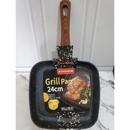 Synmore Grill Pan Non Stick 24cm - Non-Stick Grill Pan