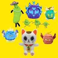 PLUS Blox Fruit Game Plush Toy Cute Secret Staycation Plush Toy Edamame Family Doll Soybean Plushie 