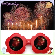 MOILYGOODSG Fireworks Diffraction Glasses Funny Accessories Festival Party Sunflower Shaped