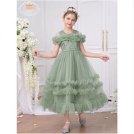 HIJAU (AGE 5,6,7,8,9,10TH) D777 GREEN SABRINA KUTUNG DRESS