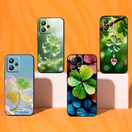 Realme 9 4G / 9i / 9 Pro / 9 Pro+ case printed with lucky four-leaf clover design