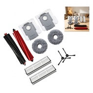 2x Main Brush 2x Side Brush 2x HEPA Filter 2x Mop Cloth 2x Dust Bag for P10S Pro