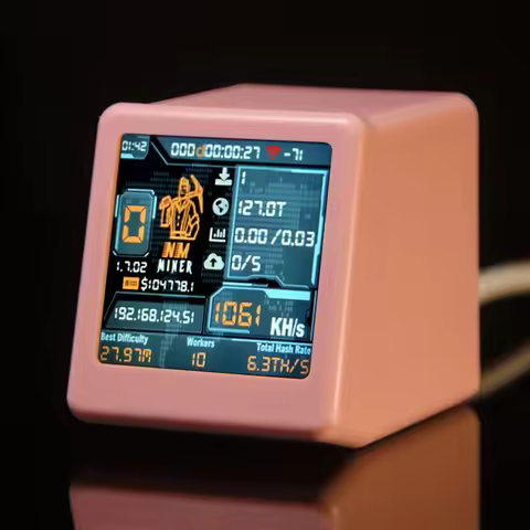 2025 Latest Nerdminer V2 1060KH/S Wi-Fi Connect Bitcoin Lottery Miner Low Power Consumption Home Use