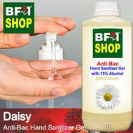 Anti Bacterial Hand Sanitizer Gel with 75% Alcohol  - Daisy Anti Bacterial Hand Sanitizer Gel - 1L