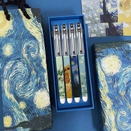 PILOT PILOT p500 Van Gogh Limited Pen Style Gel Pen Black Brush Question Pen bb9.14