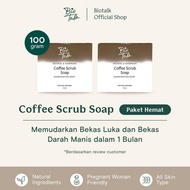 Ready Stok [Paket Hemat] - 2 Pcs Biotalk Coffee Scrub | Kulit Normal | Sabun Kopi Natural Herbal Sto