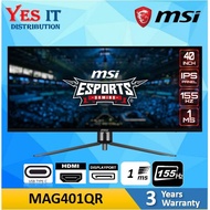 MSI MAG401QR (40", IPS, UWQHD, 1MS, 155HZ) GAMING MONITOR